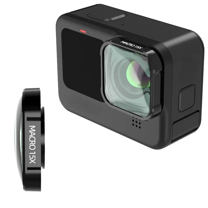 Gopro Action Camera Hero 11 Black - Filtro obiettivo Macro 15X HD per