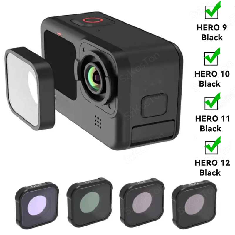 Gopro Action Camera Hero 11 Black - Kit filtro CPL UV ND8 ND16