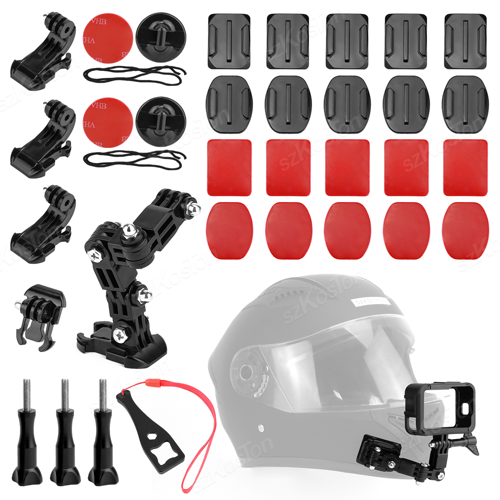 Gopro Action Camera Hero 11 Black - Kit di montaggio per casco moto