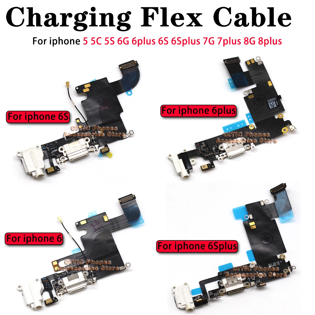 5 pezzi per iPhone 6 6S 7 8 Pl - Charging Port Flex recensione e prezzo